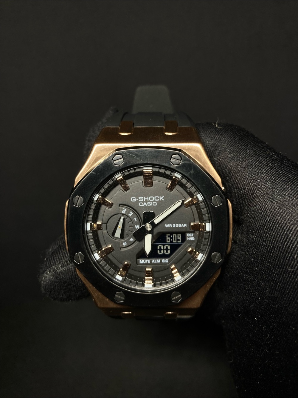 Custom G Shock Bronze and Black GMA 2100 Model